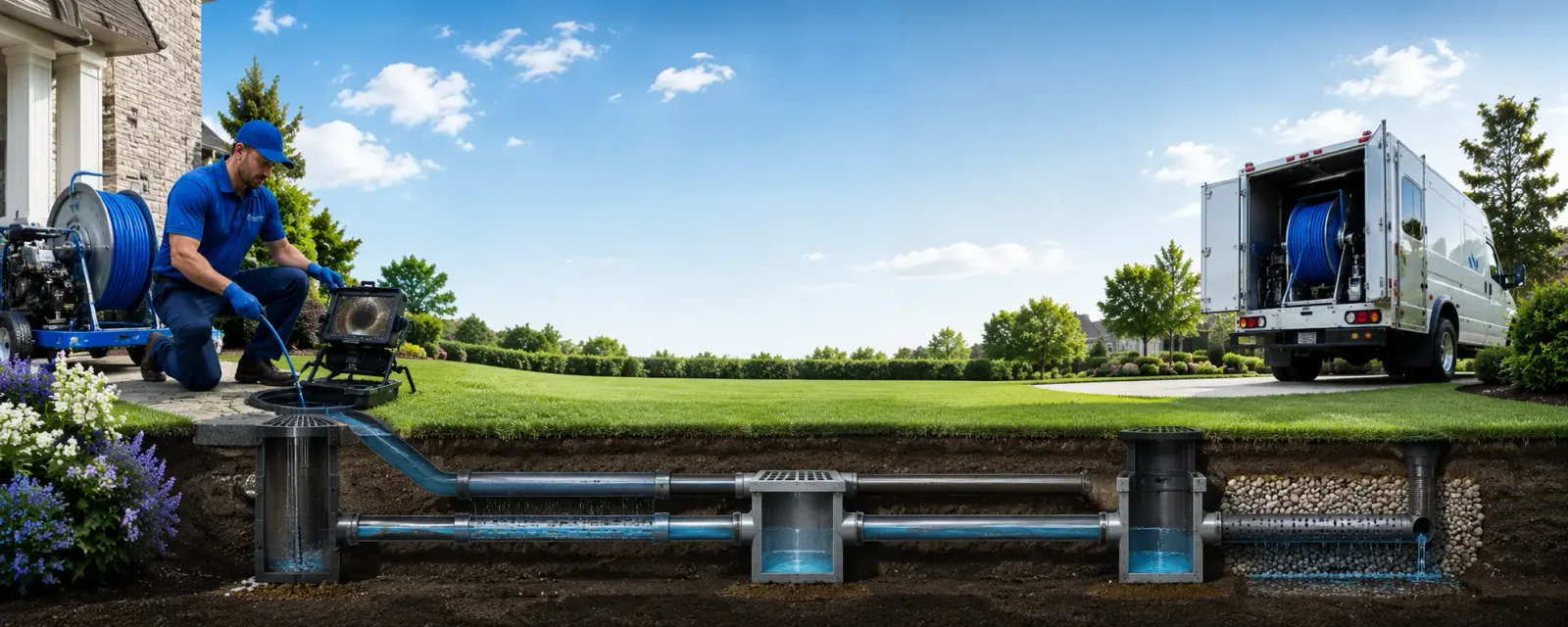Outdoor drain cleaning information for Runnemede, NJ